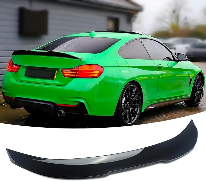 NeespoC Rear Trunk Spoiler Wing Compatible with BMW F32 4 Series 428i/ 430i/ 435i/ 440i/ M4 2-Door Coupe 2014-2020, Gloss Black PSM Style Duckbill Decklid Lip Exterior Accessories - Image 1